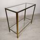 Brass glass console
