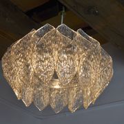 Lustre space age, effet givré en bakélite, France, 1970