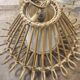 Vintage rattan ceiling light fixture