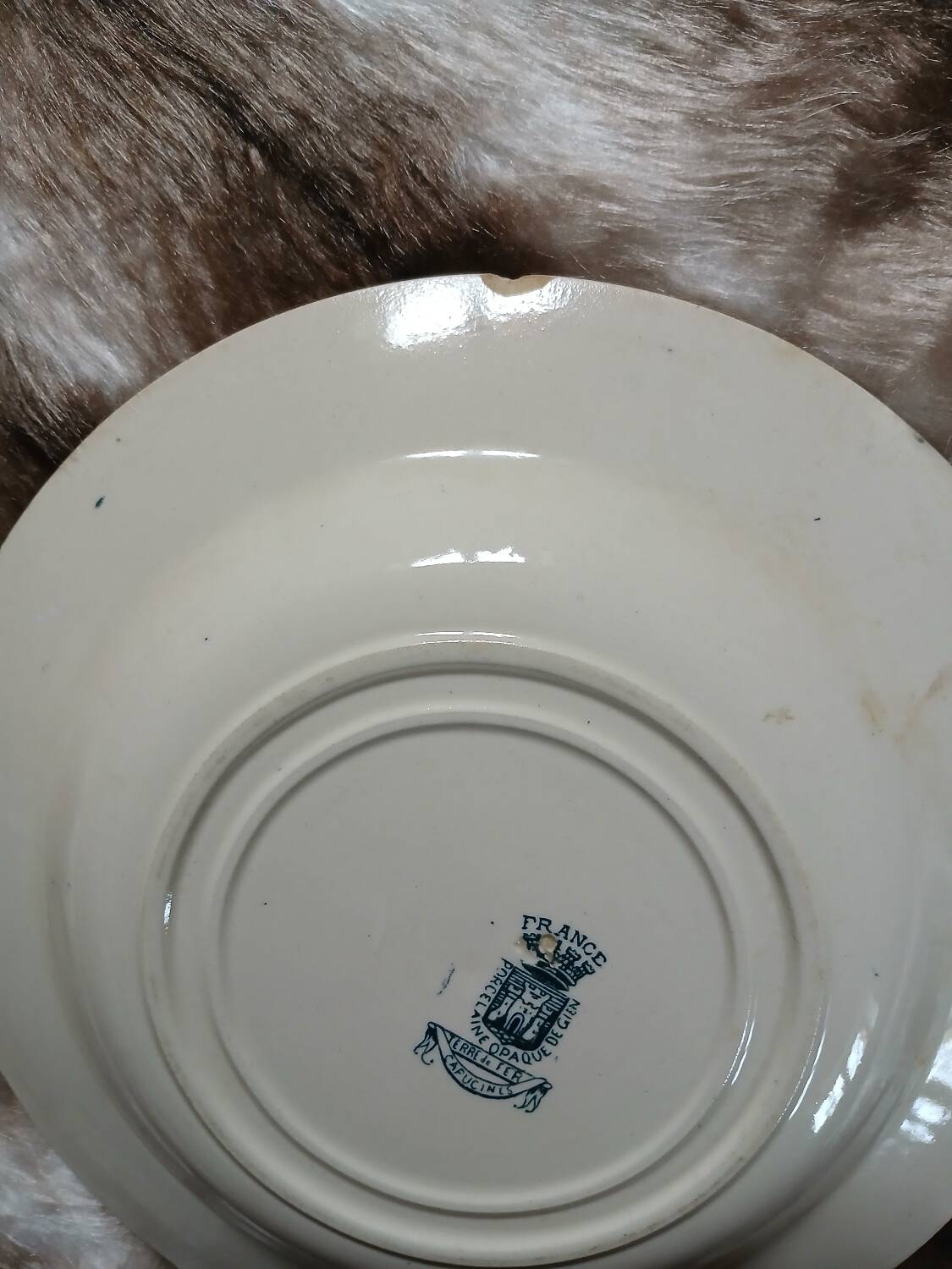 10 antique deep plates in ironstone