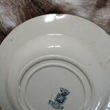 10 antique deep plates in ironstone