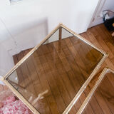 3 nesting bamboo tables