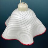 Murano glass Fazzoletto pendant, Italy, 1970s