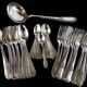 Silver metal cutlery set - 37 pieces - Frionnet François