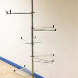 Vintage display shelf in glass and stainless steel