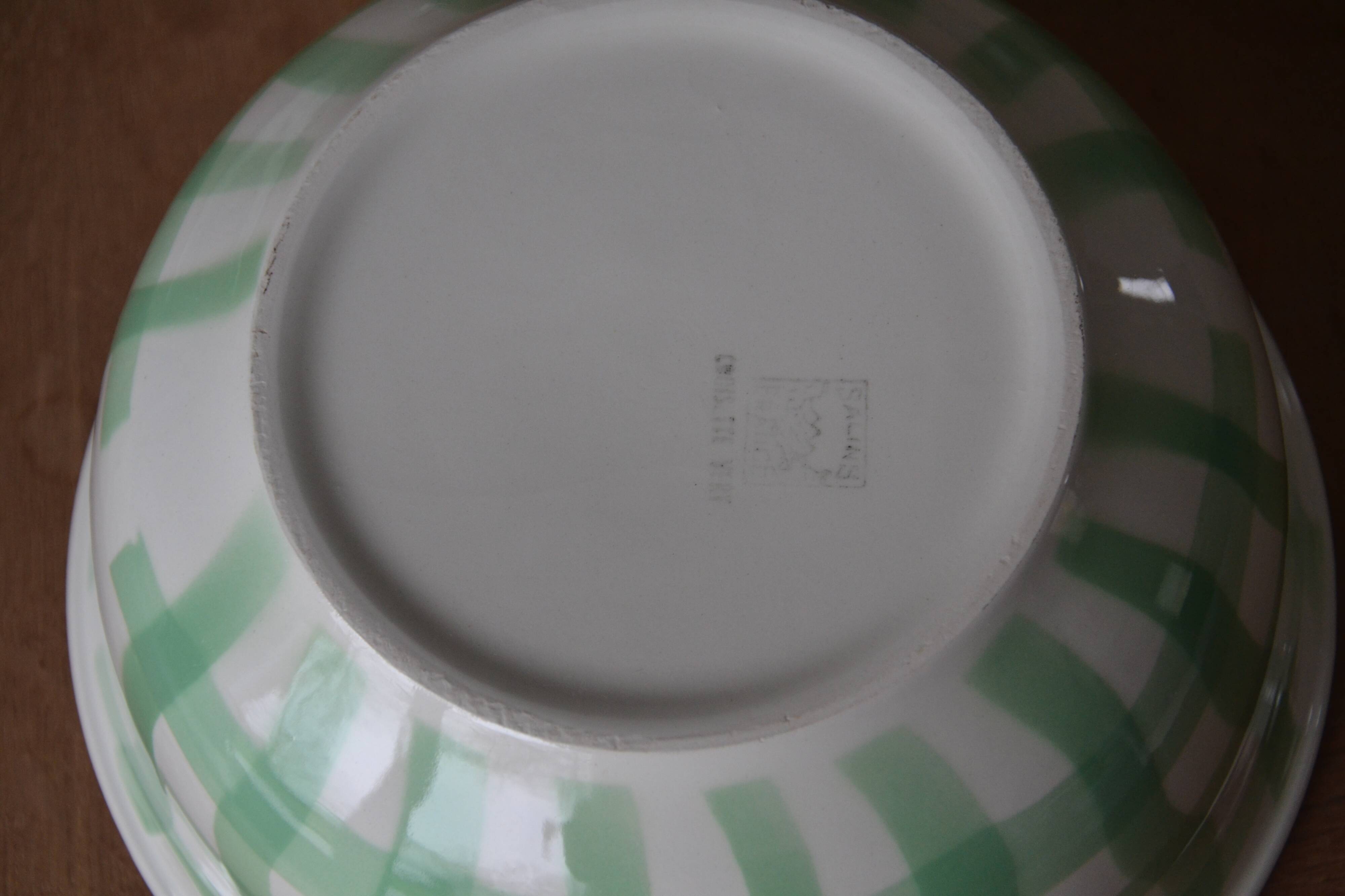 Salins salad bowl, green Croisette model