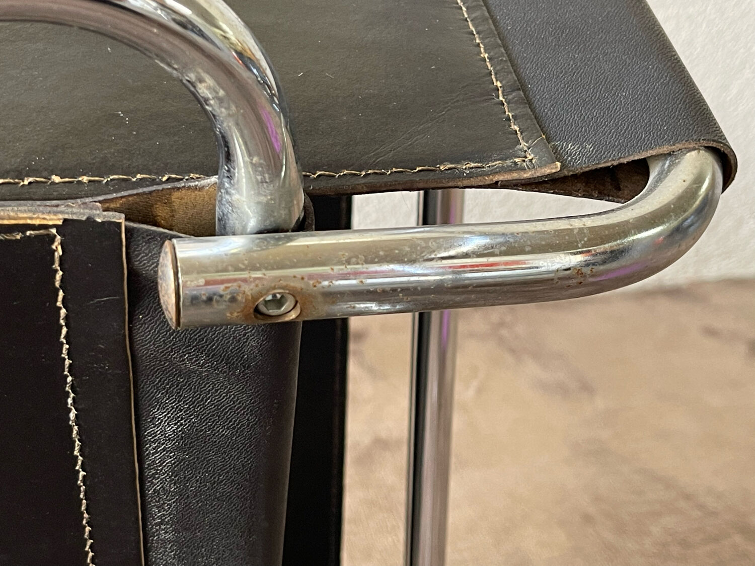 Wassily armchair by Marcel Breuer black