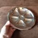 Lot de 6 assiettes  huîtres métal