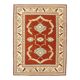 1970s Vintage Turkish Oushak Handmade Wool Cotton Orange Area Rug 173x230