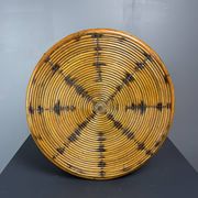 Mid-Century Italian pencil reed rattan side or occasional table, ca 1950s
