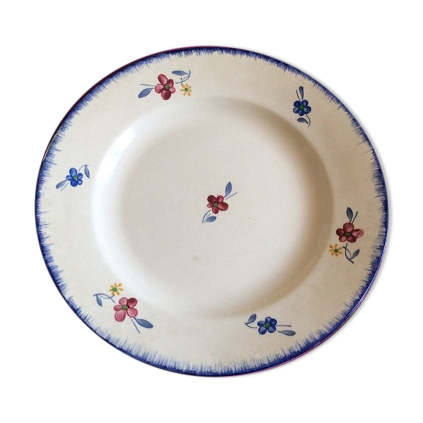 Round dish Digoin Sarreguemines Mary-Lou