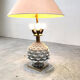 Vintage Italian ceramic artichoke table lamp, 1960s