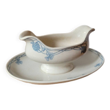 U&c sarreguemines clover sauceboat
