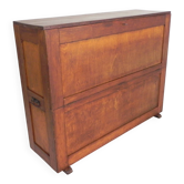 Armoire à cartes scolaires, d'architecte en pin, années 1930