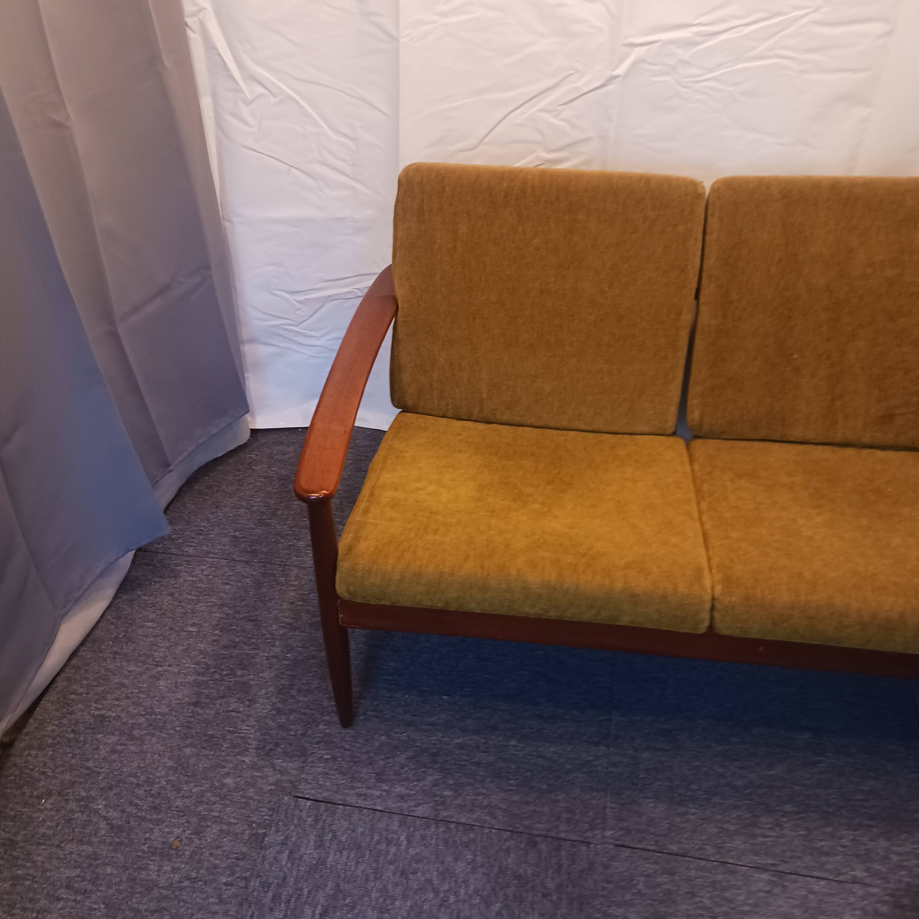1960s Scandinavian three-seater sofa