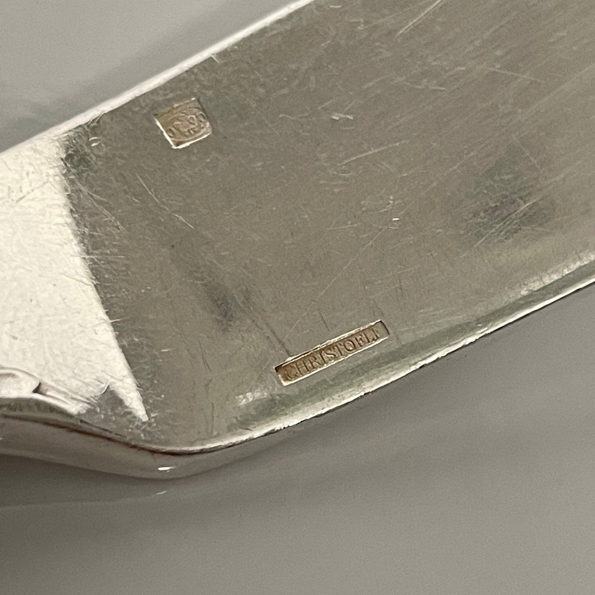 6 Marie-Antoinette Fish Knives - Christofle, Silver-Plated Metal