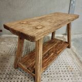 Old workbench work table bathroom furniture side table 55 x 137 cm