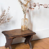 Walking stool feet in solid oak