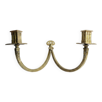 Chandelier mural 2 flames style High Era 19th century gilded bronze "in the financial style"