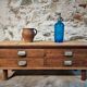 Antique French chest of drawers, circa 1900 – oak and pine with 4 drawers