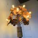 Ornamental floor lamp with "flower" patterns from the 1970s.