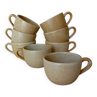 CNP Stoneware Village Coffee Mugs