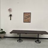 Grande table en bois ancienne esprit industriel