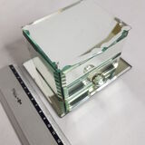 Jewelry box in bevelled glass, mirror, old art deco style