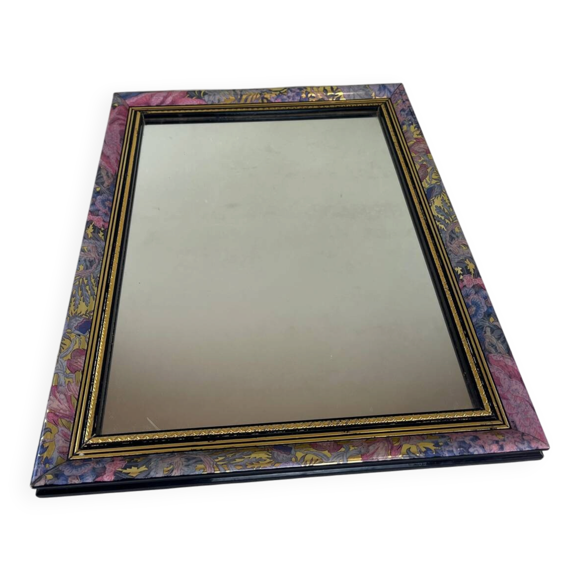 Vintage floral mirror