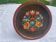Hand-painted wooden plate from vintage karnten Austria