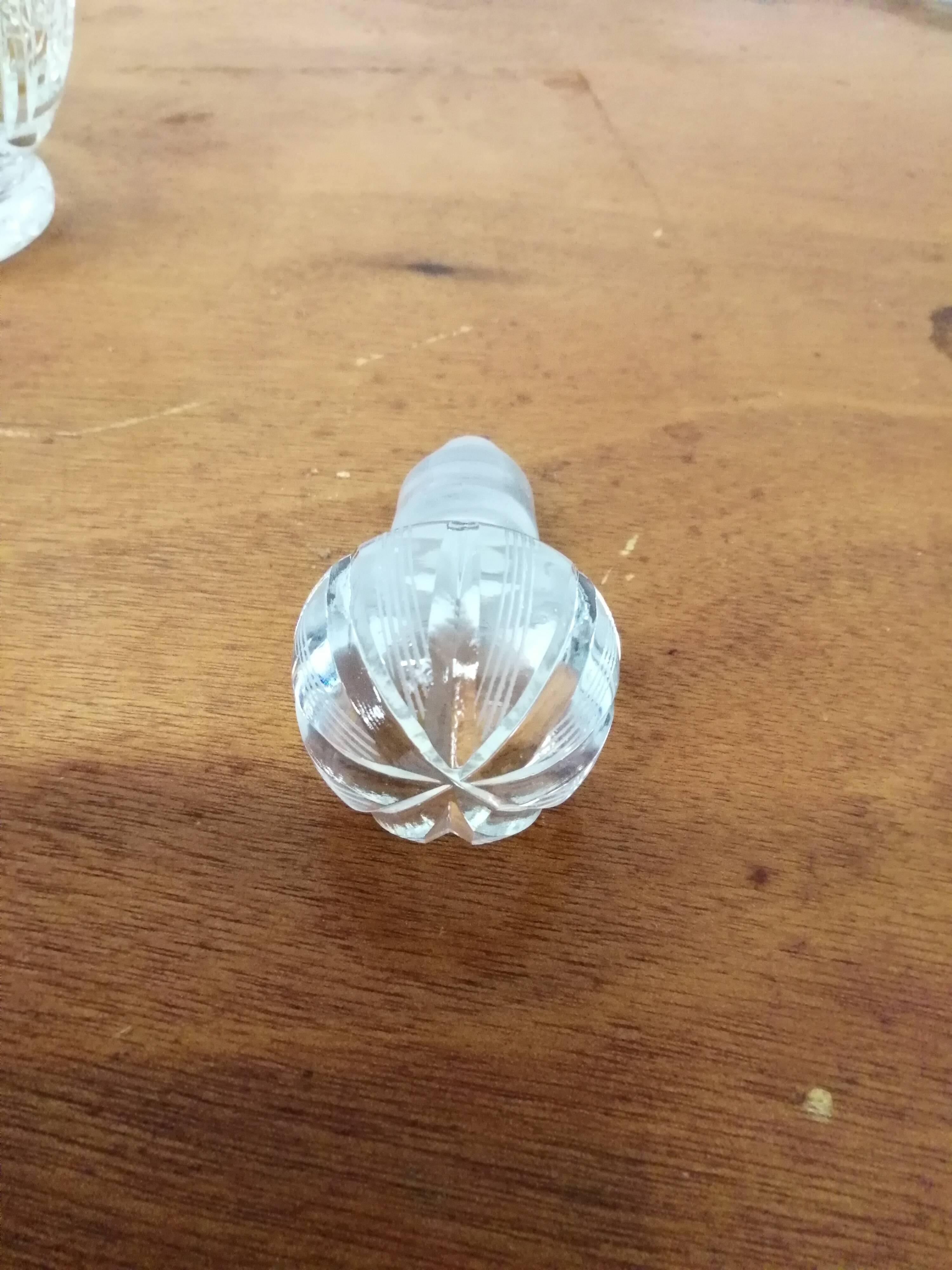Cut Crystal Liqueur Carafe