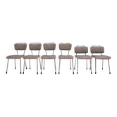 Set of 6 reupholstered chairs by Gebroeders De Wit, 1960s