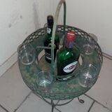 Bar métallique portable vintage