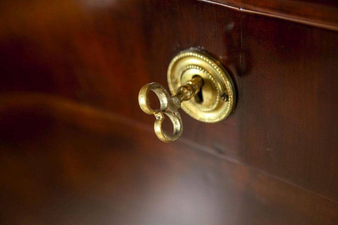 Antique Biedermeier Secretary with Mahogany, 1840