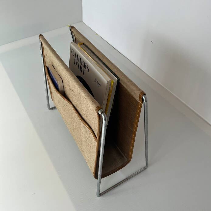Vintage Verner Panton magazine rack for Fritz Hansen