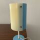 Vintage lamp 50s-60s metal sky blue and plexiglass