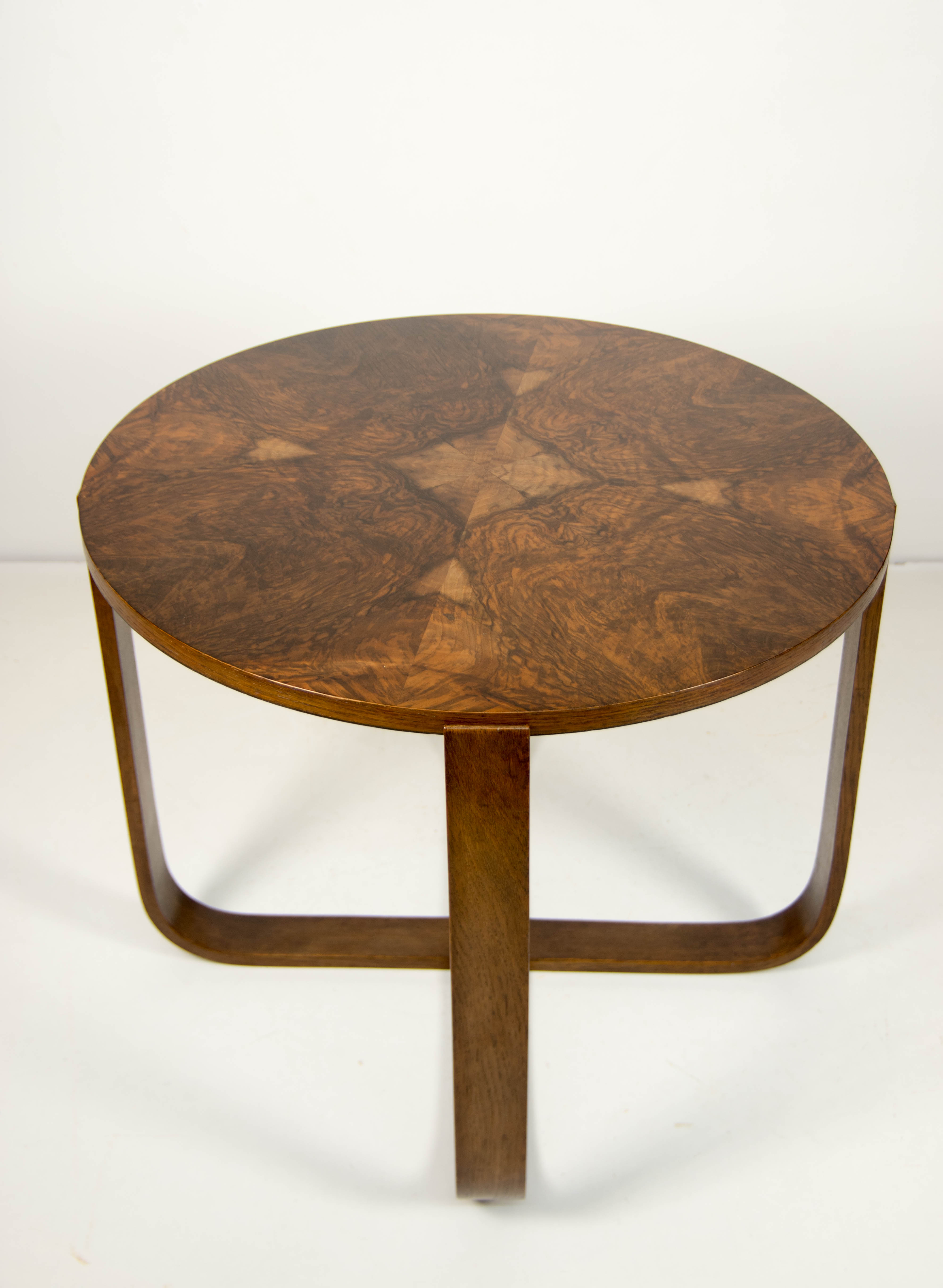 Art Deco Coffee Table H 168 by Halabala for UP Zavody, 1930s