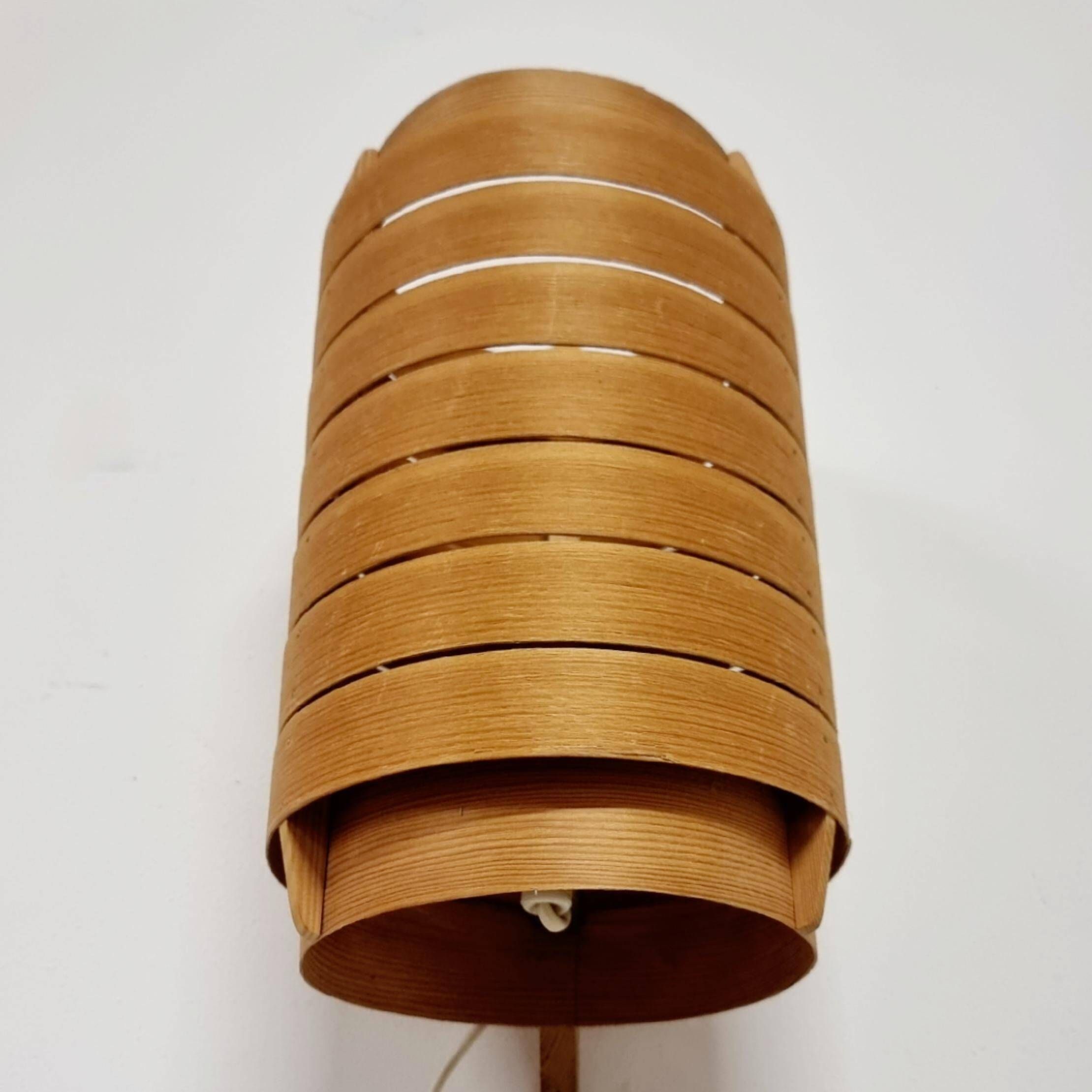 Large pine wall light by Hans Agne Jakobsson, Markaryd, Sweden, Modern Scandinavian.