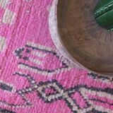 Pink Runner Rug - 354 x 83 cm