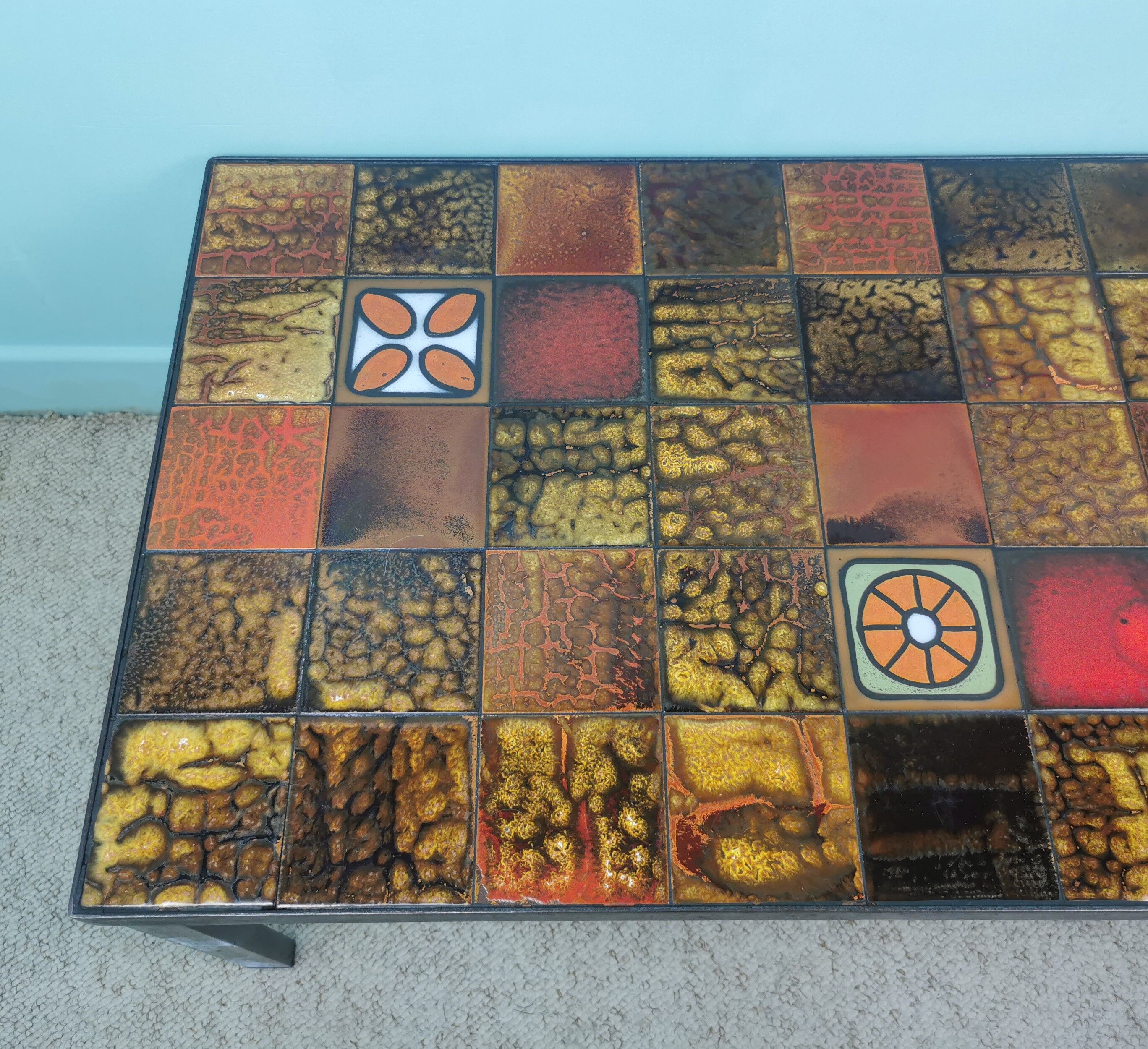 Ceramic coffee table 60's