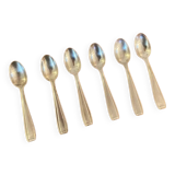 6 vintage silver plated small spoons from the 1960s