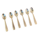 6 vintage silver plated small spoons from the 1960s