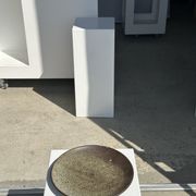 Plat en céramique vert indonésien D:26,5