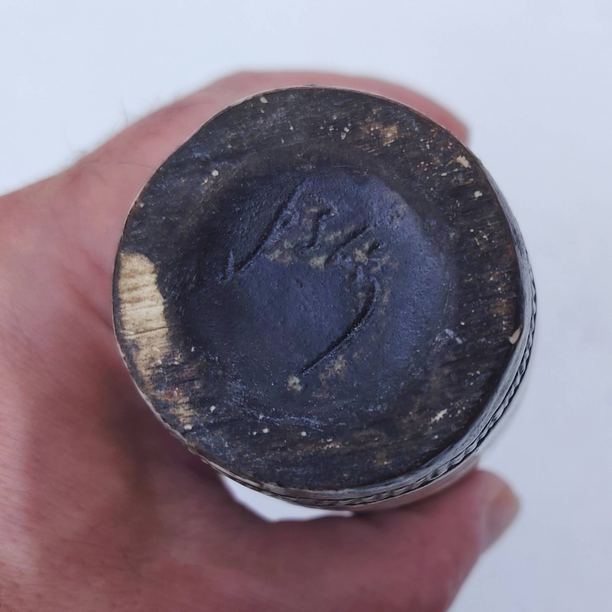 Amphora soliflore vase, ceramic by Jacques Blin