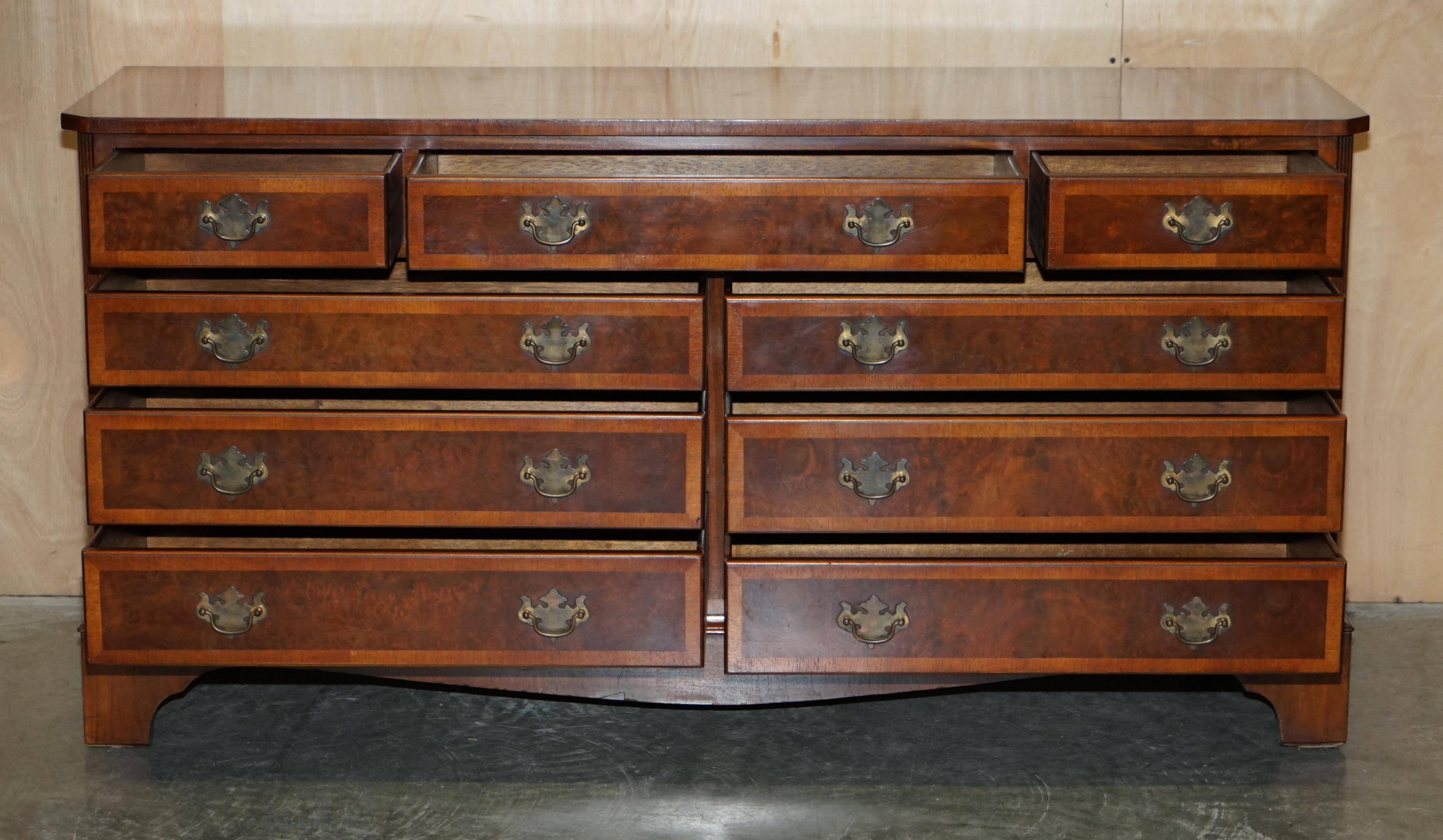 Very Georgian in walnut Burr & Burl with vintage patina.