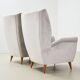 Paire de fauteuils italiens attribués à Gio Ponti pour ISA Bergamo années 1950.