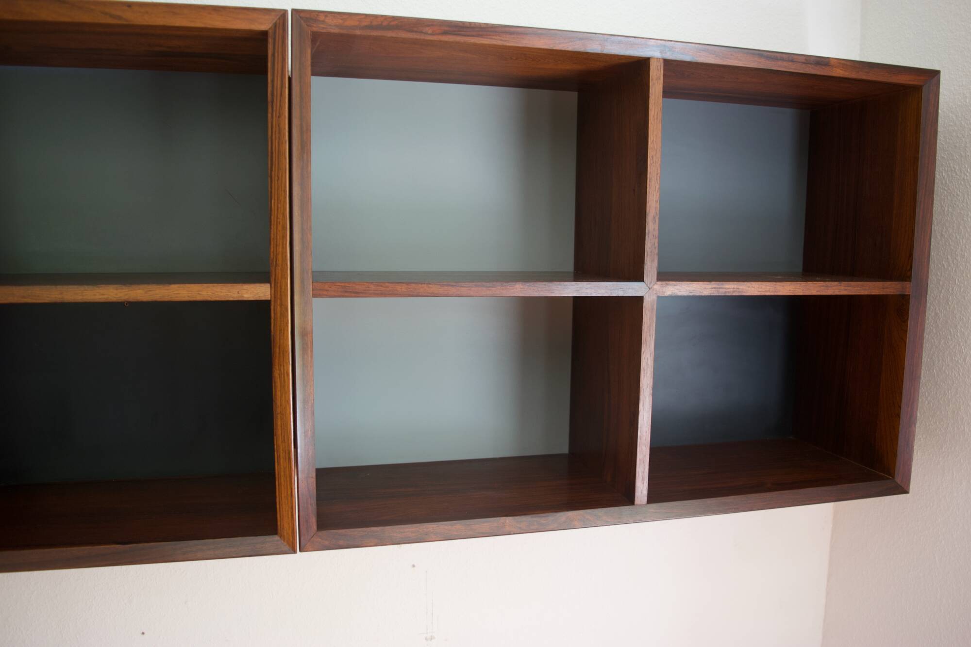 Vintage Danish Rosewood Wall Cabinets by Poul Cadovius, 1969