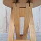Folding pine stool - Design attributed to Adrian Reed or Pierre Lota - 1980