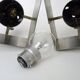 Pair of Space Age wall lights, adjustable, chrome-plated metal, aluminium, 60