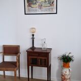 Directory style marquetry side table